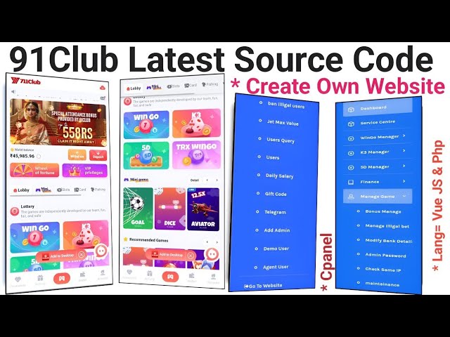 91 Club Latest Source Code vue.js | Free 91 Club Source Code | 91 Club Setup In Server